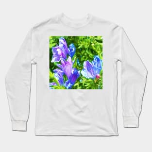 Blue Lavender Long Sleeve T-Shirt